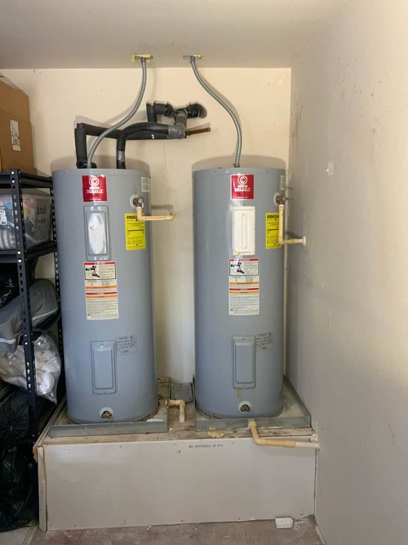 Plumbing team on residential job site