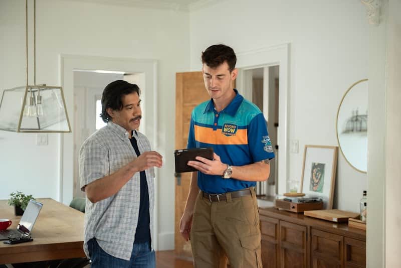 Plumbing team on residential job site