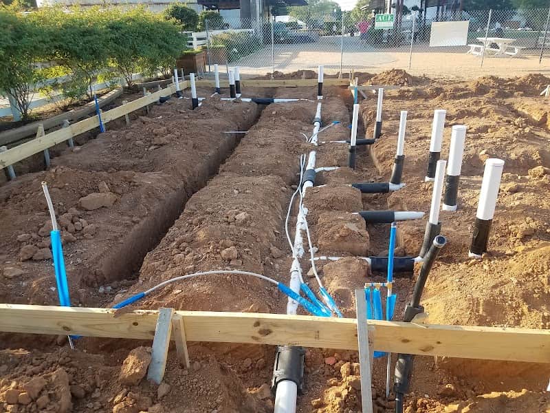 Professional excavation for pipe replacement