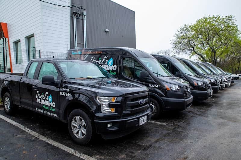 Plumbing team on residential job site