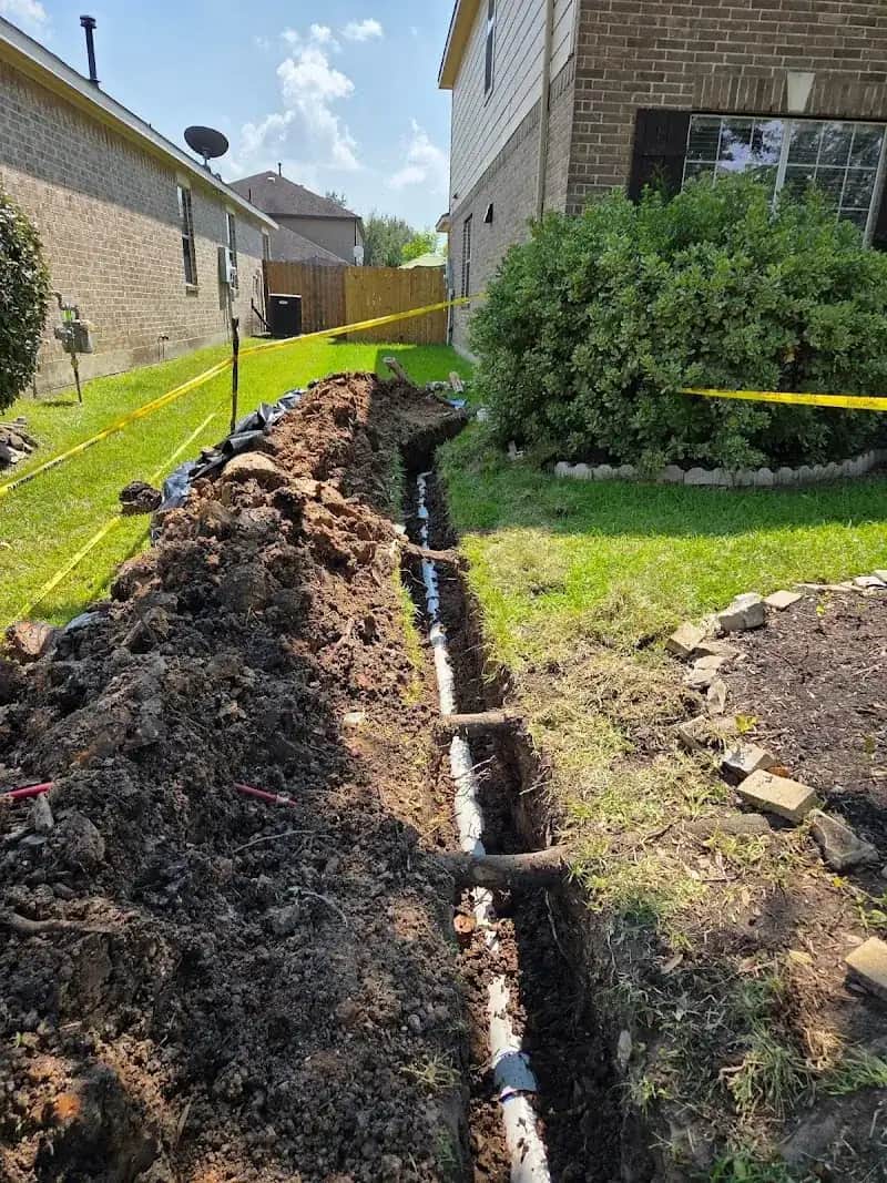 Professional excavation for pipe replacement