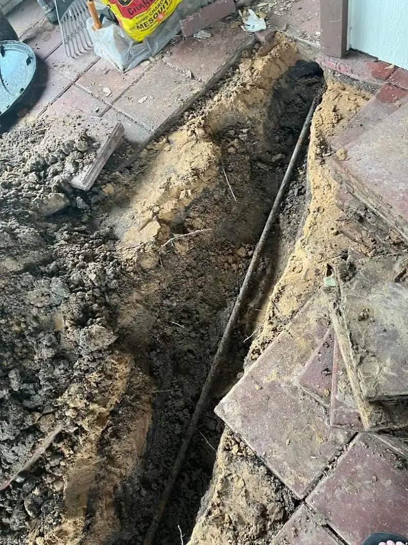 Plumbing team on residential job site