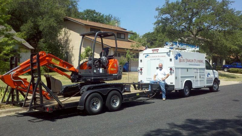 Professional excavation for pipe replacement