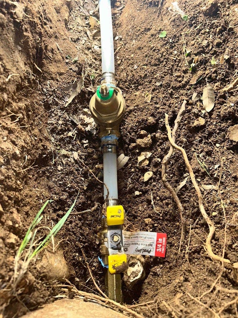 Plumbing team on residential job site