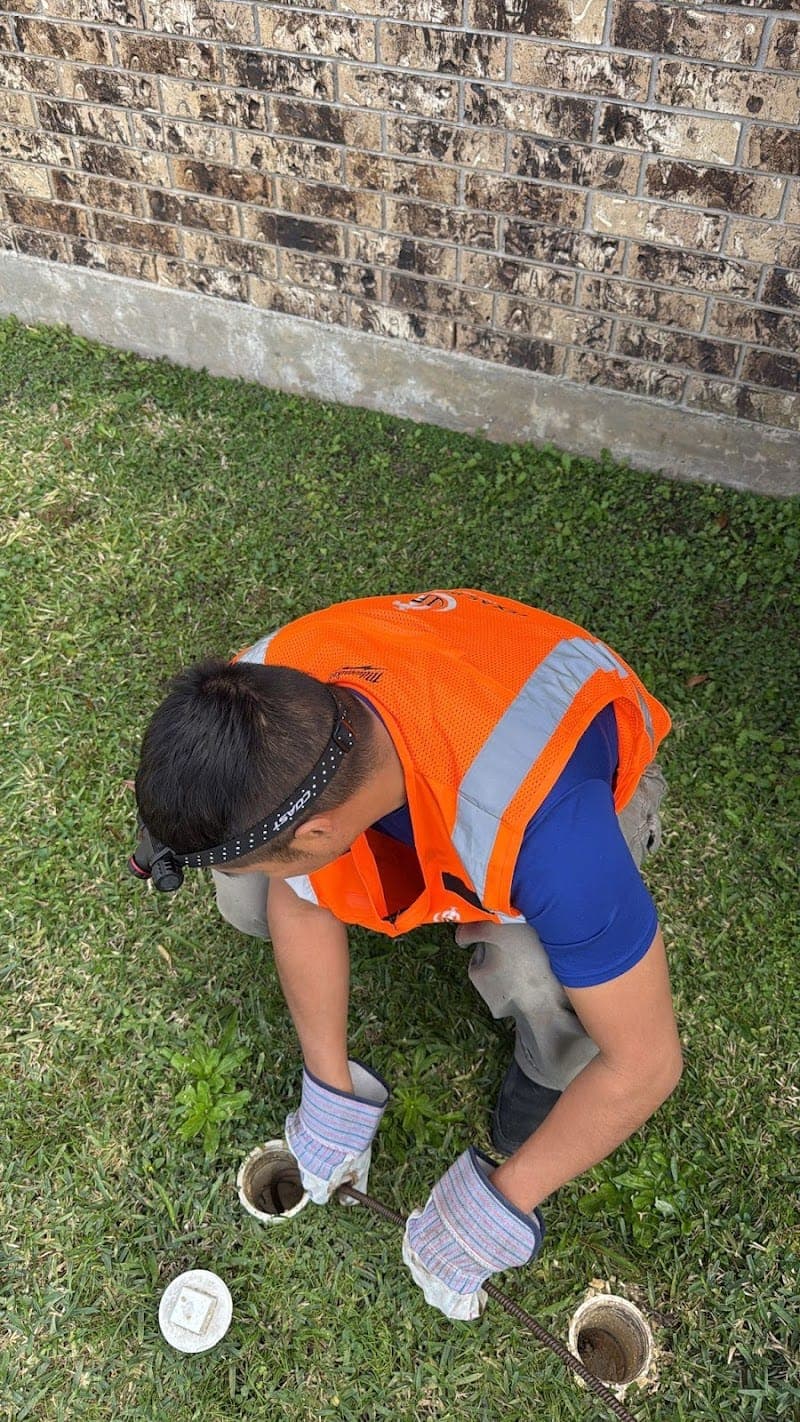 Plumbing team on residential job site