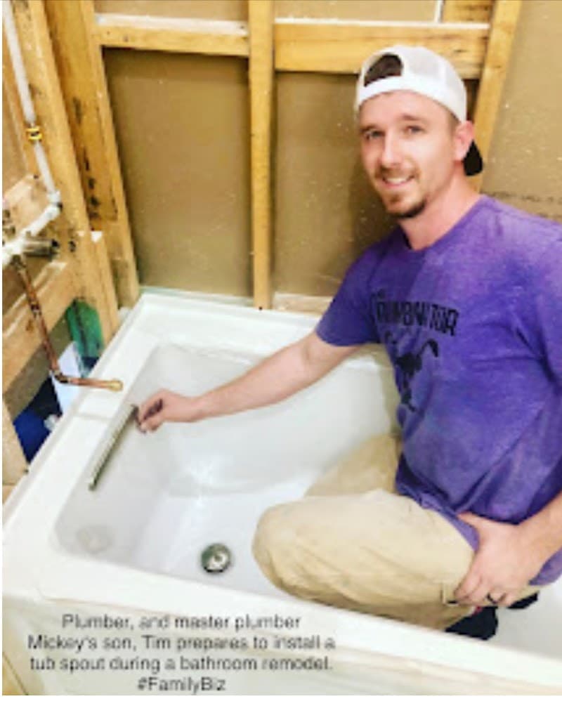 Plumbing team on residential job site